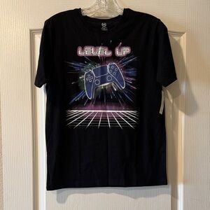 Wonder Nation Black Level Up Gaming Tee